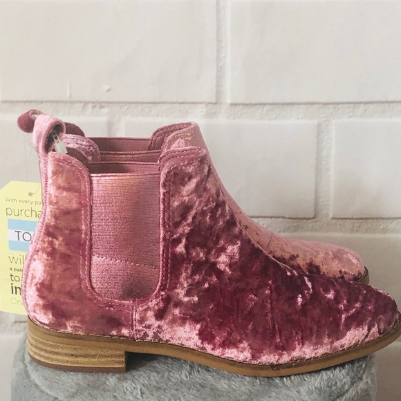 ✂️👀FINAL PRICE-TOMS ELLA FADED ROSE ANKLE BOOTIES - Picture 3 of 7